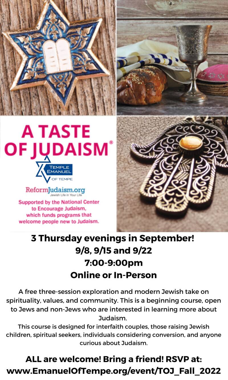 Banner Image for Taste of Judaism - Fall 2022