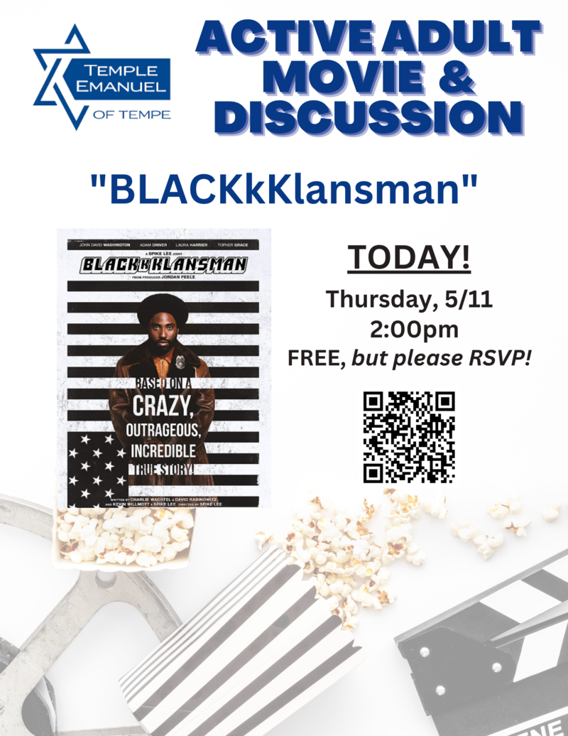 Banner Image for Adult Movie and Discussion - BLACKkKLANSMAN