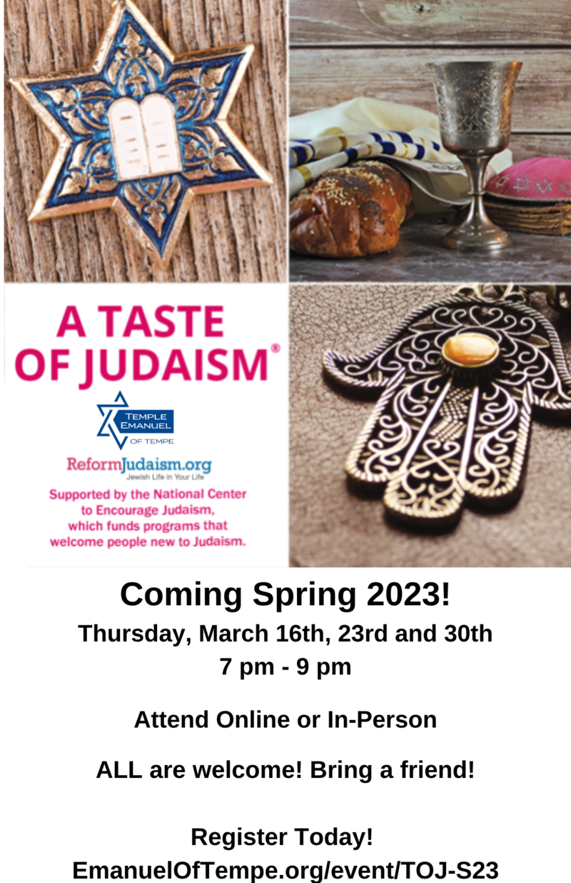 Banner Image for Taste of Judaism - Spring 2023