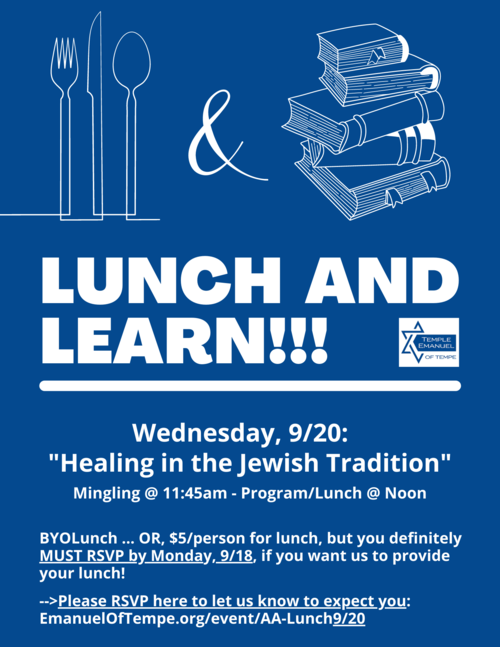 Banner Image for Lunch & Learn-Healing in the Jewish Tradition