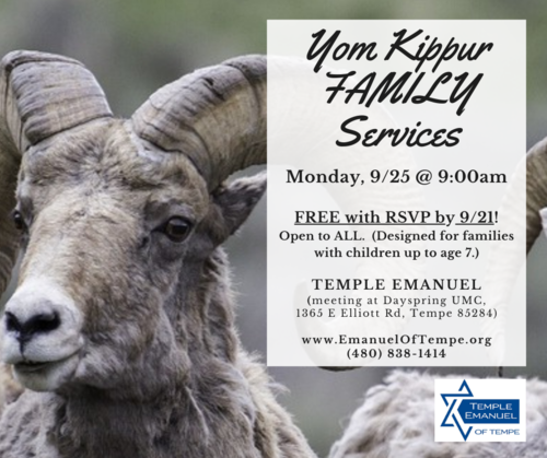 Banner Image for Yom Kippur Young Families Service
